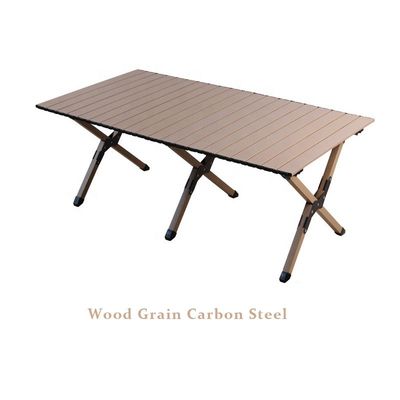 Popular Roll-up Carbon Steel Camping Picnic Table for Indoor and Outdoor Activities