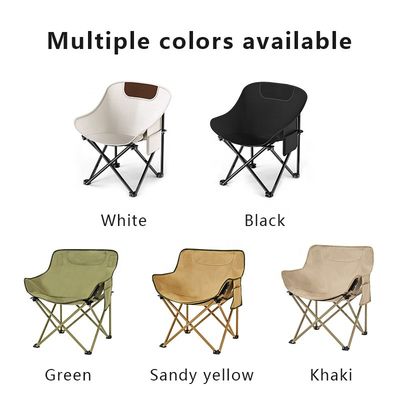 Comfortable Portable Camping Chair Iron Metal Moon Chair For Home Barbecues