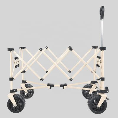 Outdoor Folding Trolley Cart Inner Bottom Gathering ODM Collapsible Cart With Wheels
