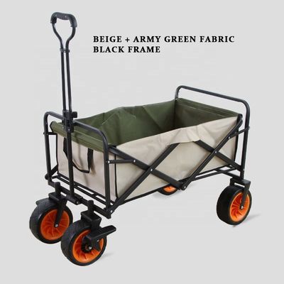 Labor Saving Folding Outdoor Wagon Beach Collapsible Wagon Cart For Outdoor Concerts