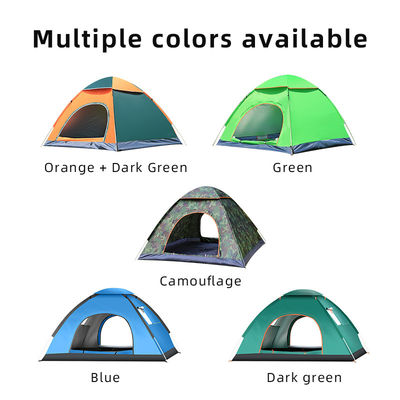 2 Person Dome Pop Up Camping Tent Blue Camping Tents  210D Oxford