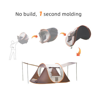 Vestibule Instant Pop Up Camping Tent 8 Person Tent For Camping Mosquito Tent