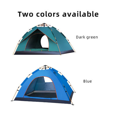 170T Polyester Camping Outdoor Tents 200 X 150 X 125cm Blue Outdoor Picnic Tent 2 Person