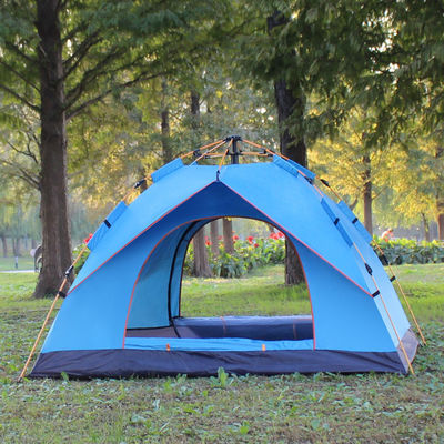 170T Polyester Camping Outdoor Tents 200 X 150 X 125cm Blue Outdoor Picnic Tent 2 Person