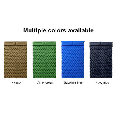 Double Camping Pad For Sleeping Backpacking Sleeping Mat With Pillow