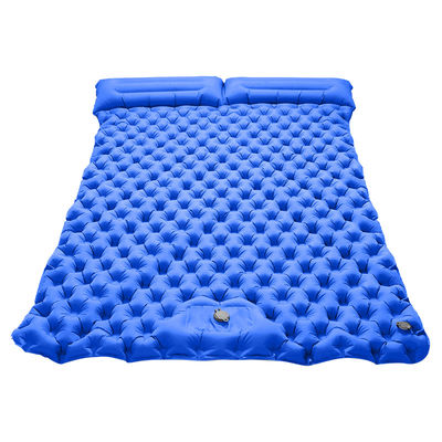 Double Camping Pad For Sleeping Backpacking Sleeping Mat With Pillow
