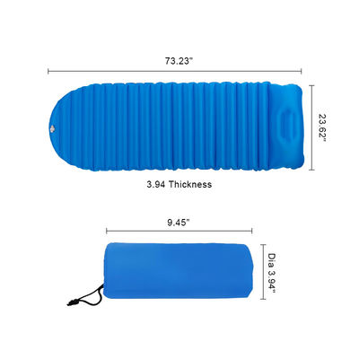 10cm Thickness Sleeping Bag Mat Double Wide Sleeping Bag With Pillow For Camping