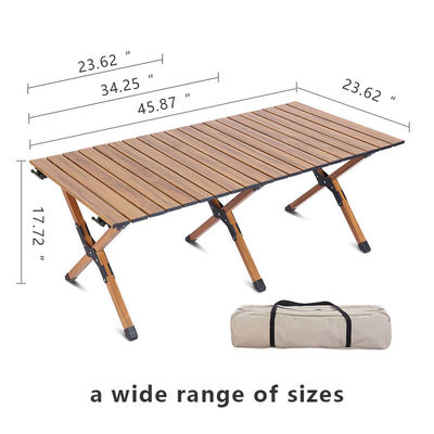 Classic Roll Up Aluminium Camping Table Outdoor Anti Slip Feet Portable Beach Table