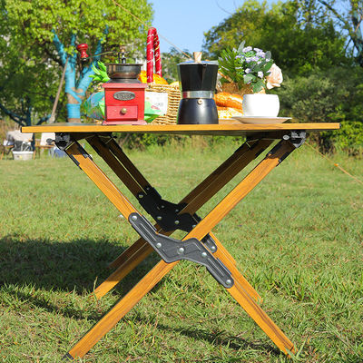 Classic Roll Up Aluminium Camping Table Outdoor Anti Slip Feet Portable Beach Table