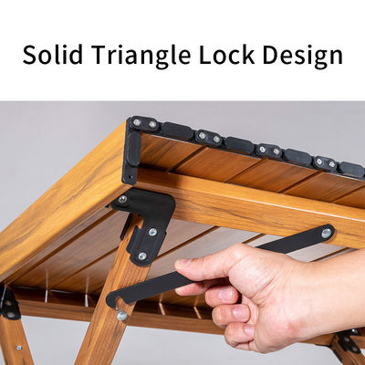 Sturdy Aluminum Folding Camping Table For Outdoor Roll Up Picnic Table