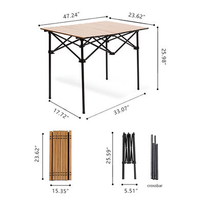 Outdoor Portable High Table Lightweight Folding Table For Camping