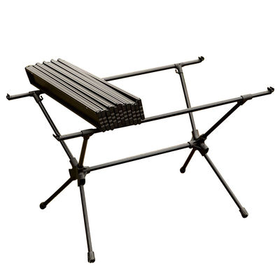 4-6 Person Large Folding Camping Table With Telescopic Legs Lightweight Aluminum Folding Table