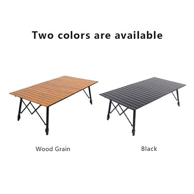 4-6 Person Large Folding Camping Table With Telescopic Legs Lightweight Aluminum Folding Table
