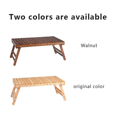 Compact Portable Camping Roll Up Picnic Table Low Folding Wood Collapsible Table 3.70kg