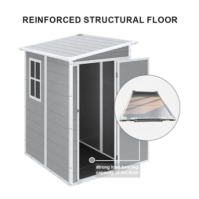 Waterproof Plastic Small Lean Outdoor Shed Outdoor Storage Shed For Garden Tools